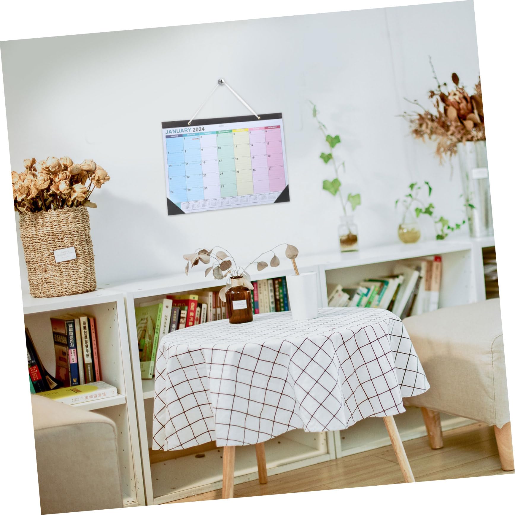 3stücke Haushaltsplaner Wandkalender Englischer Monatskalender Für Büro Und Zuhause Mit Für Notizen Für Lehrer Studenten Und Berufstätige