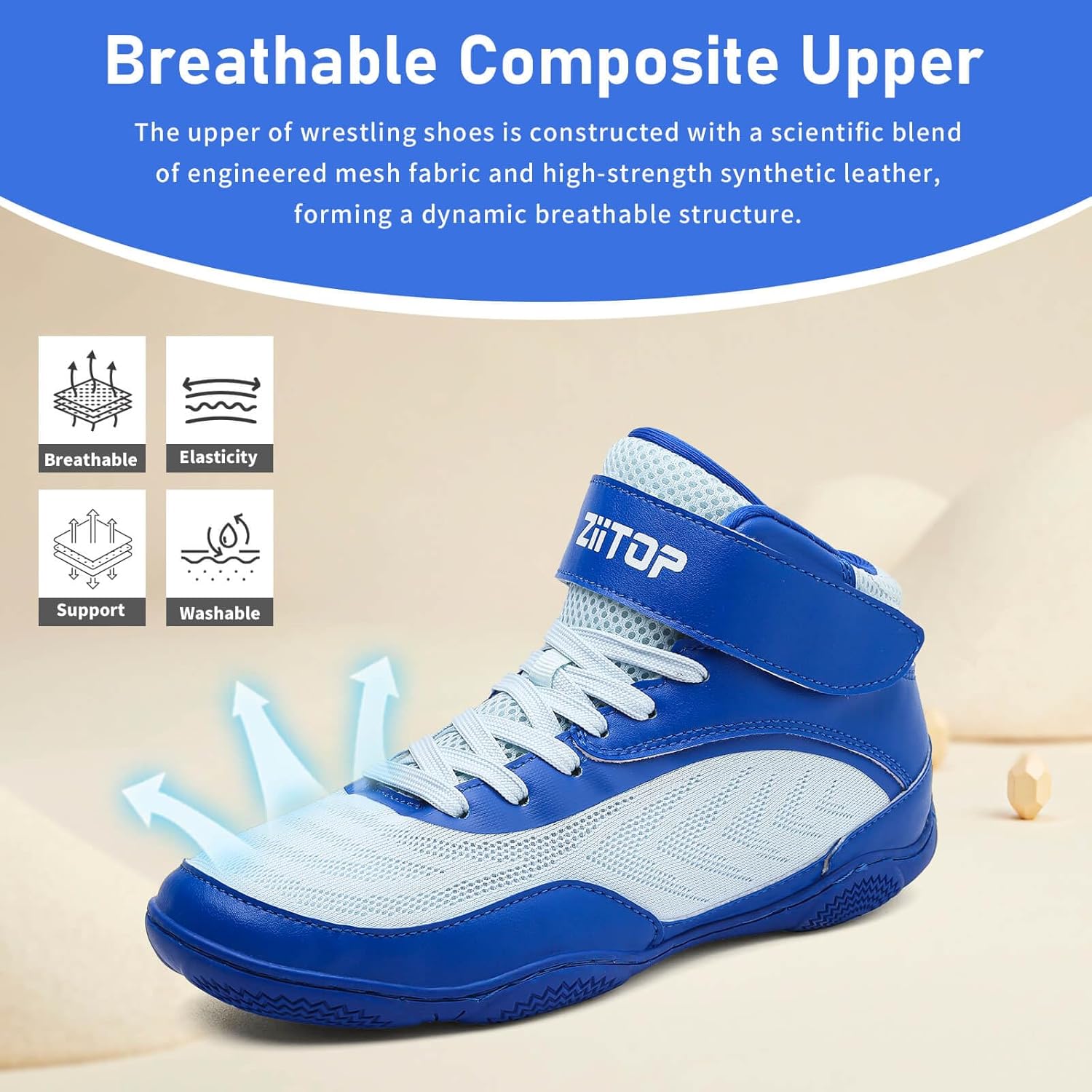 Kids Wrestling Shoes Youth Boys Girls Youth Boxing Shoe Barefoot Hiking Boots Lightweight Breathable Zero Drop Non Slip - Image 3