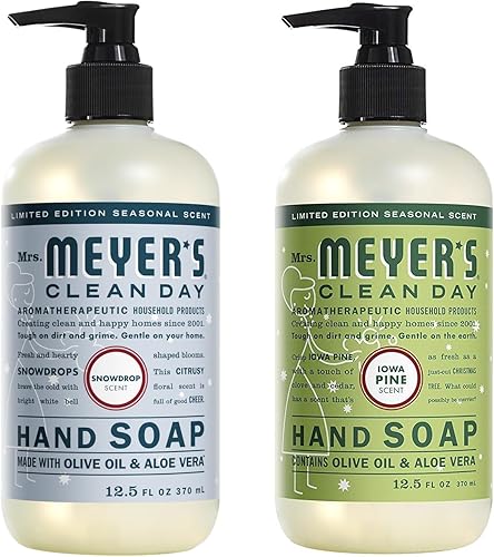 Miniatura 457 de Mrs. MEYER'S Variedad de jabón líquido para manos, 1 repuesto de bayas de ciruela, 1 jabón de manos de ciruela y bayas, 2