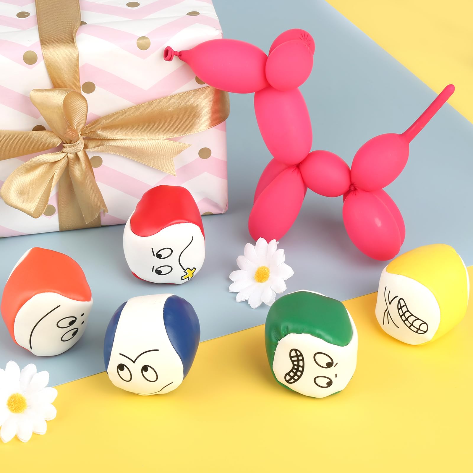 Kit 15 Balles De Jonglage JurciCat - Couleurs Et émojis, Souples, Pour Enfants Et Adultes