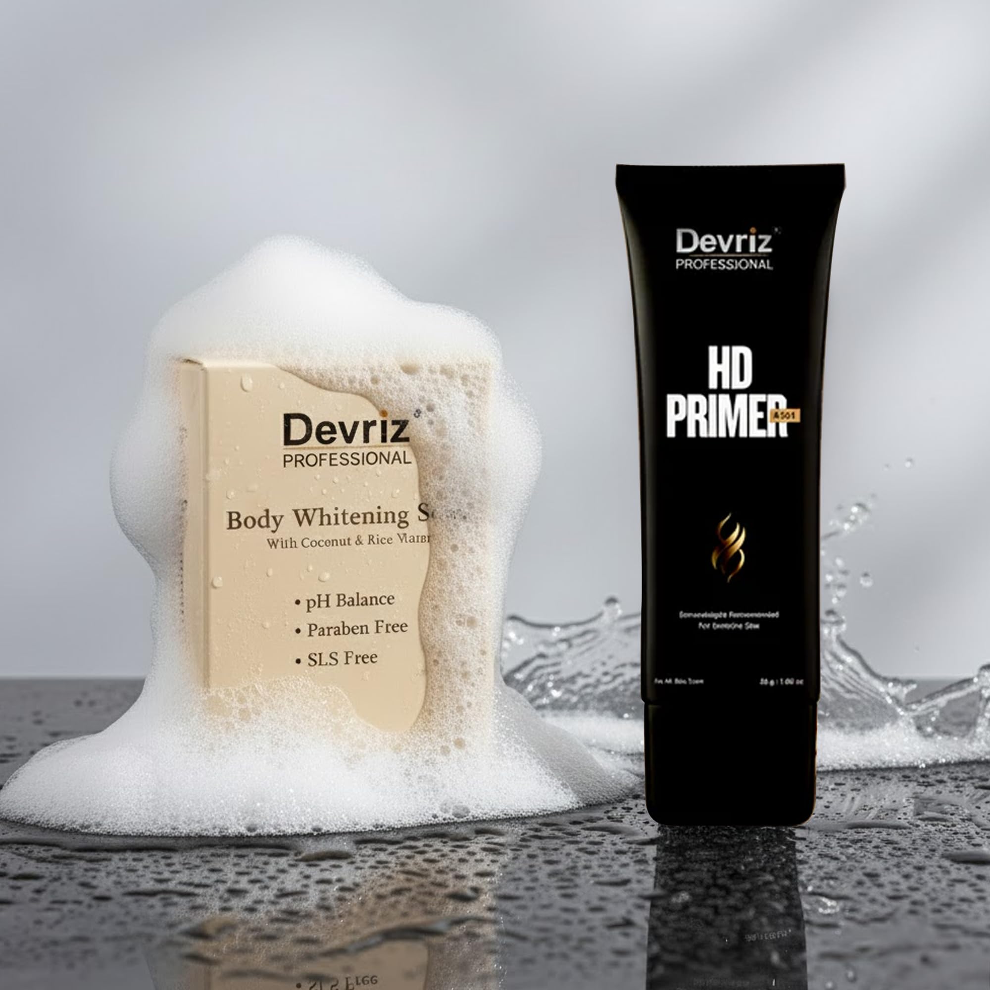 Bath Soap + Primer | Controls Oil, Pimples & Dark Spots | Clean Skin | Pore Minimizing Primer | Balanced Hydration | Long Lasting Finish | Combo of 2-image-27