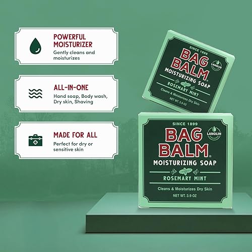 Miniatura 13 de Bag Balm Vermont's - Barra de jabón exfoliante original, barras de jabón corporal, barra de jabón de manos - Jabón para piel seca - Barras de jabón