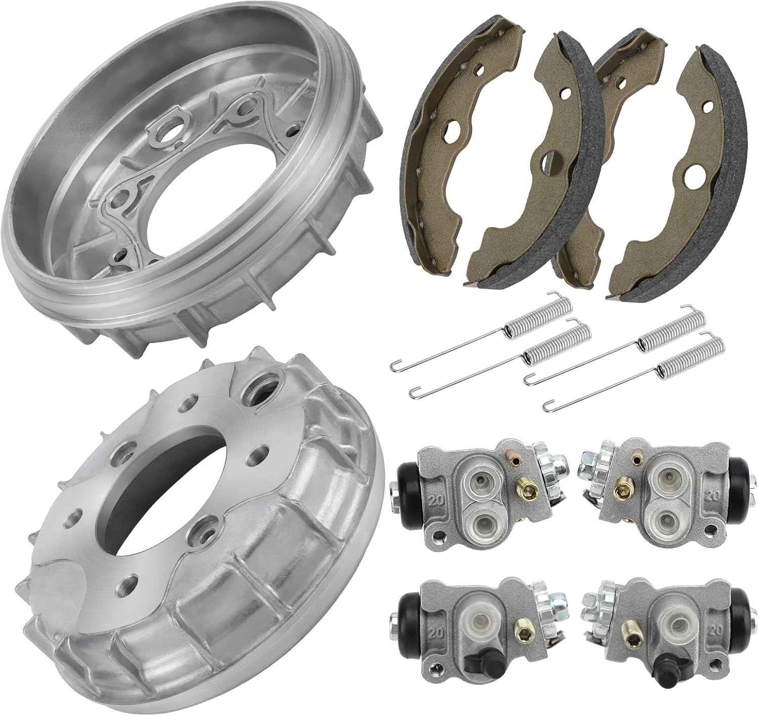 M MATI Front Brake Wheel Cylinders Drums Shoes Kit Left&Right for Honda Foreman 400 1999-2003 Foreman 450 1998-2004 45330-HN0-A01 45370-HN0-A01 45310-HN0-A01 45350-HN0-A01 06450-HN5-671 45330-HN0-A01