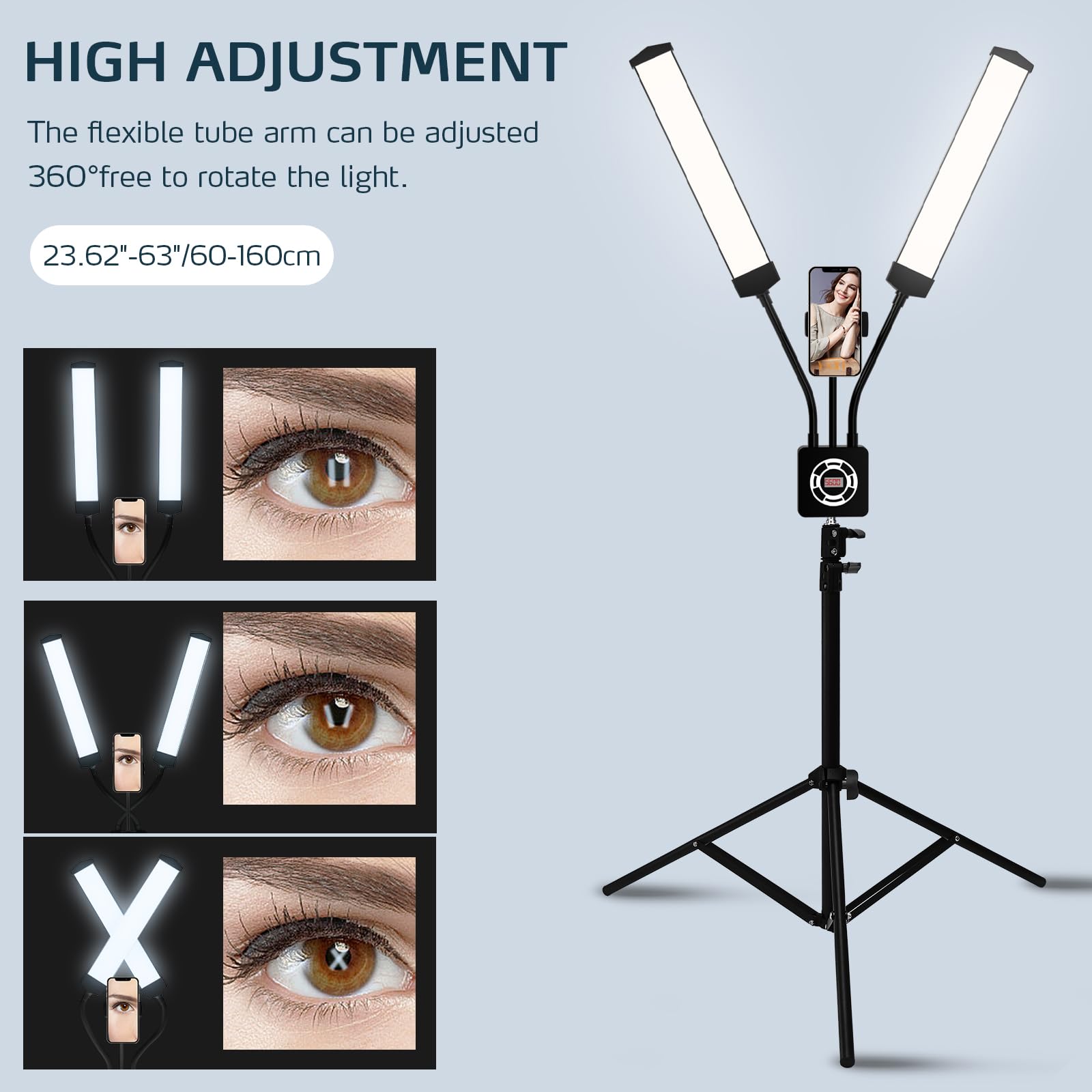 Lumière de cils pour extensions de cils (noir)