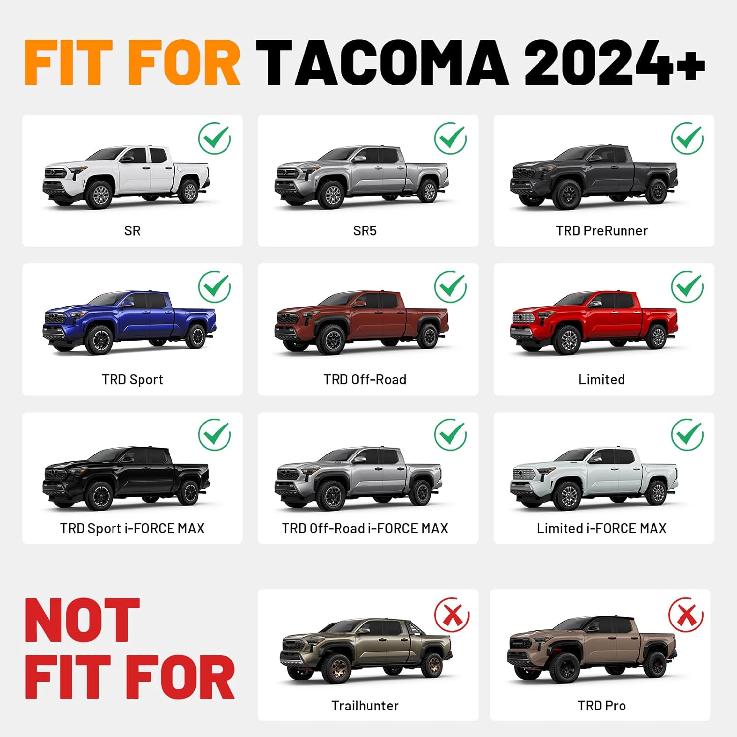 Rear Bed Step Compatible with Toyota Tacoma 2024-2026, Folding Tailgate Bedstep Truck Tailgate Step Retractable Bumper Pickup 4th Gen Accessories