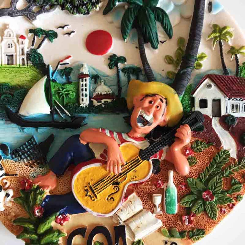 Amazon Co Jp ゴアインド3d樹脂ホームデスクトップテーブルデコレーション手作り飾り観光お土産コレクション ホーム キッチン