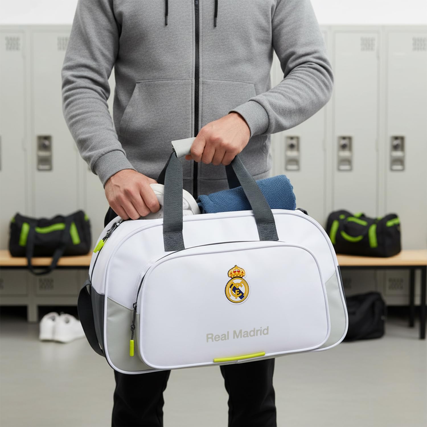 Safta Mochila Real Madrid Gran Capacidad Y Respaldo Acolchado Licencia Oficial Resistente Niños, Jóvenes Y Adultos - Mochila Real Madrid Unisex niños
