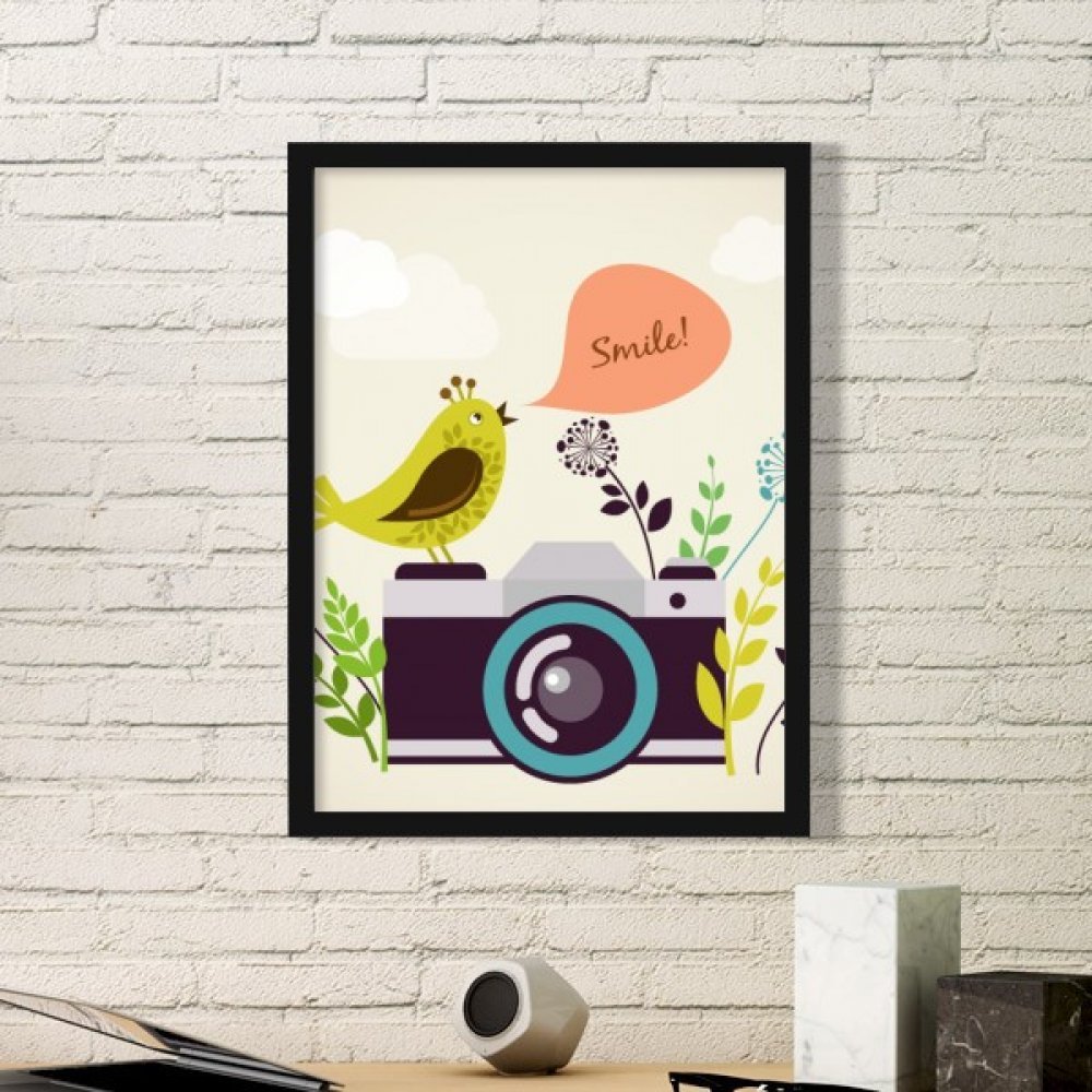 Cadeaux originaux cadre photo oiseaux peinture artistique pour passionnés photo