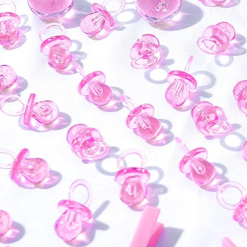 Miniatura 8 de 200 chupetes de plástico para baby shower, de 0.86 pulgadas, para baby shower, baby shower, espectáculo de género, decoración de fiesta, regalo de