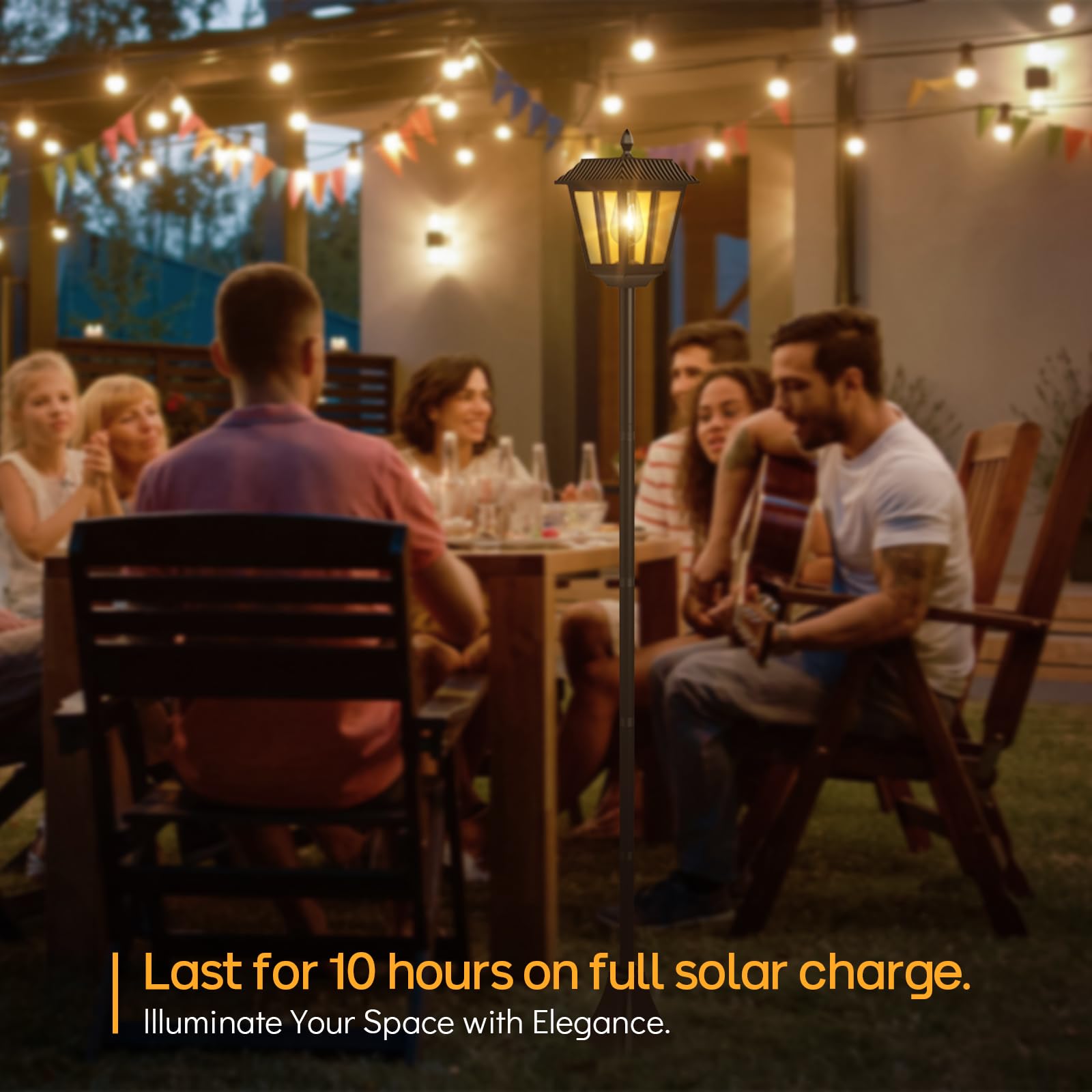 Zewnętrzne lampy solarne LED, latarnia cmentarska z palikiem, wodoodporne lampy solarne do ogrodu, ścieżki podłogowe, 170 cm, ciepłe białe światło (2 sztuki)