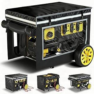 Generator Covers While Running, 32x24x24 Inches, Generator Covers for Outside, 1680+400D Double Layer, Portable