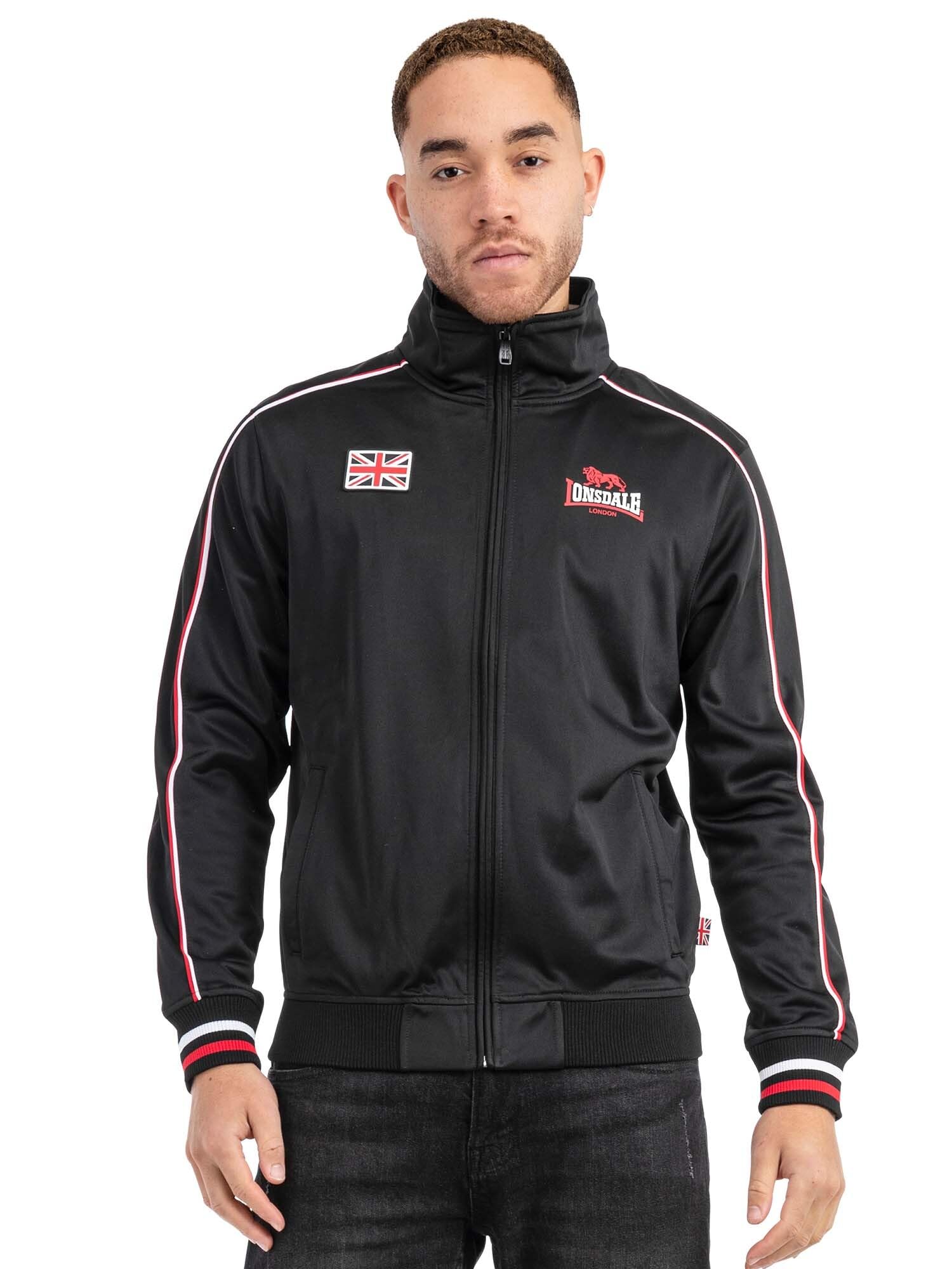 Lonsdale London SKELLBERRY Hombre Chándal Negro 100% poliéster