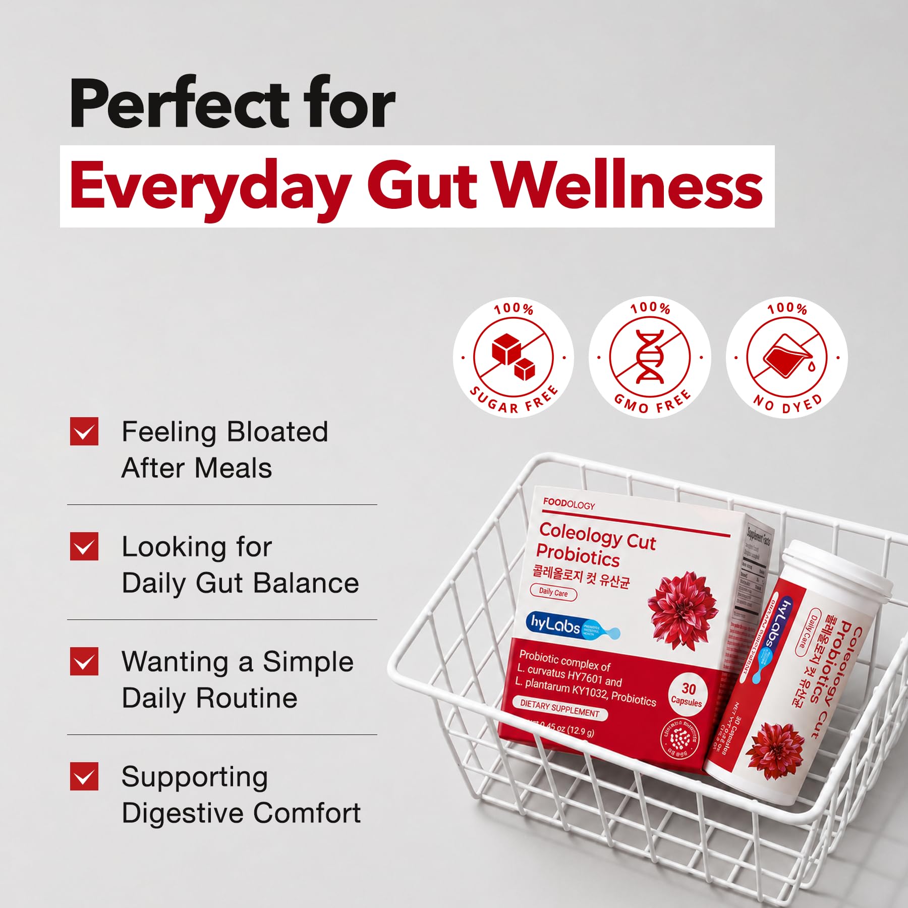 FOODOLOGY Coleology Cut Probiotics for Bloating Relief 30 Capsules — Amazon image 9