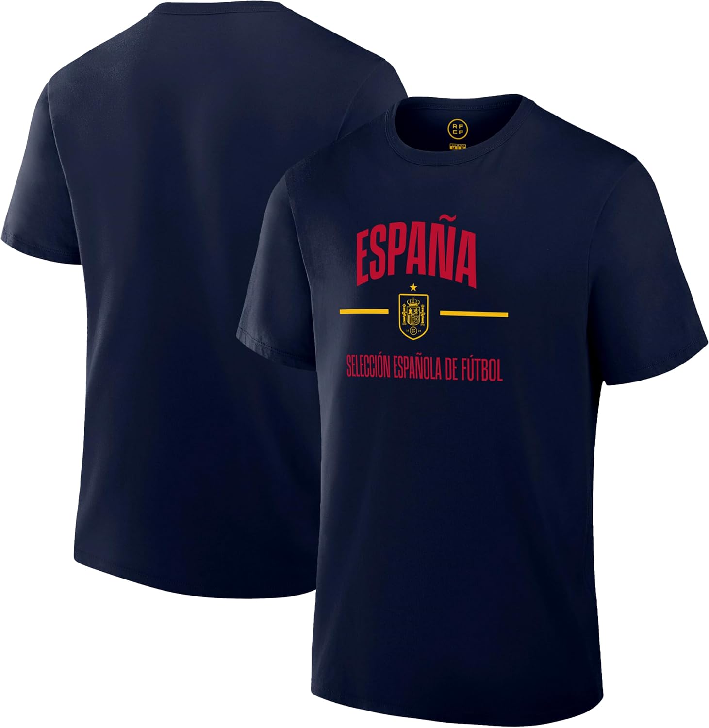 Icon Sports Officially Licensed Royal Spanish Football Federation Soccer Cotton T-Shirt - Unisex Adult - Image 2