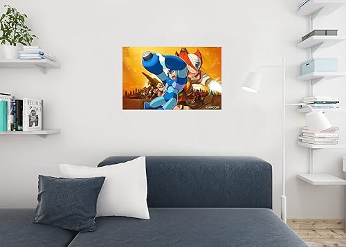 Miniatura 6 de Mega Man X Mural Video Game Video Gamer Classic Retro Vintage 90s Gaming MegaMan Capcom Legacy Collection Megaman 11 Mega Man X Dr Wily Cool Wall