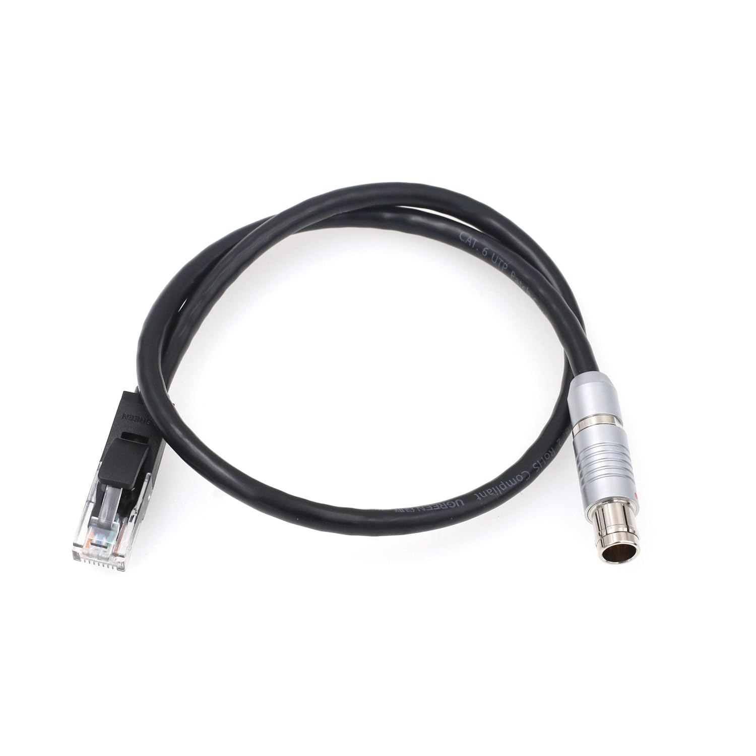 Ethernet Cable 8-Pin Male to RJ45 Cat 6 UTP Data Transfer for Phantom VEO4K-990S 640S v2512 High-Speed Camera to Computer (5M)