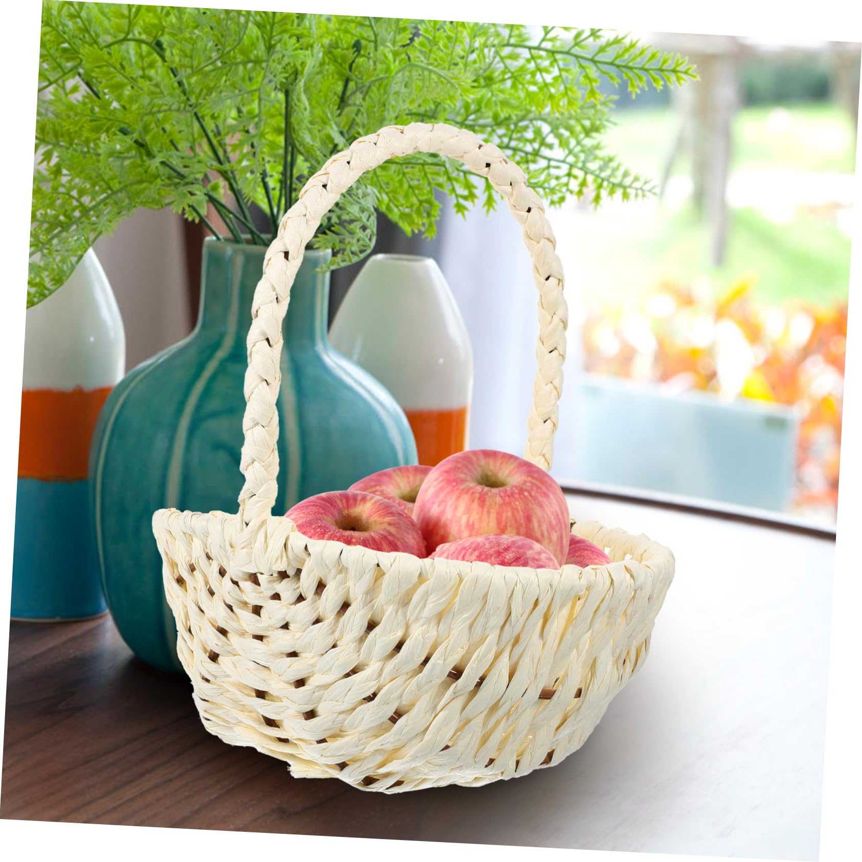 PRETYZOOM Set Di Cestini Da Picnic Versatili 3 Pezzi Cestino Per Alimenti Fatto A Mano Cestino Portaoggetti Per Attività Allaperto