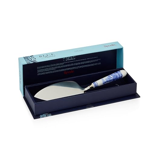 Spode Blue Italian Cake Server - 10 Inch Porcelain Dessert