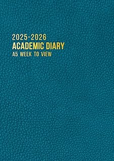 Academic Diary 2025-2026 Week to View A5: Mid Year Academic Planner runs from August 2025 to July 2026 | A5 Week to View T...