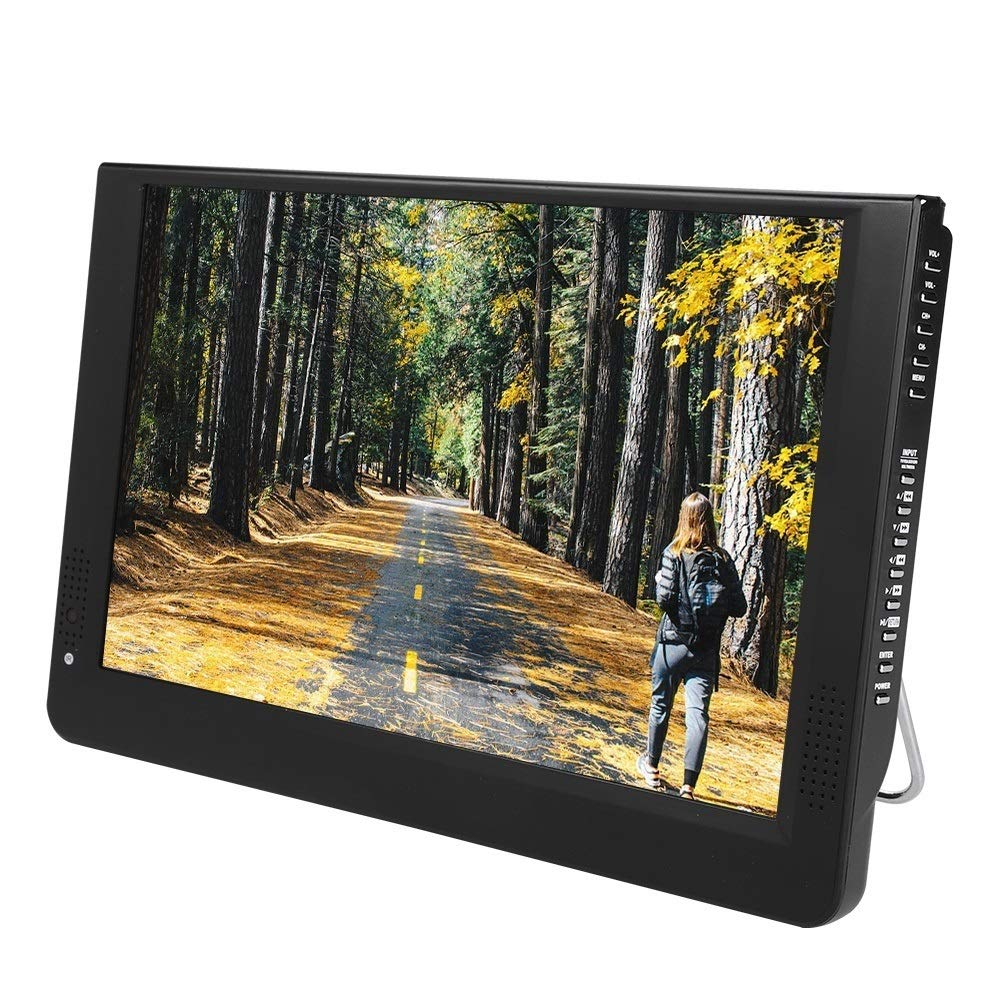 LCD TV - 1080P Portable Mini 12 Pouces 16: 9 LED Portable Lecteur Numérique TV Télévision