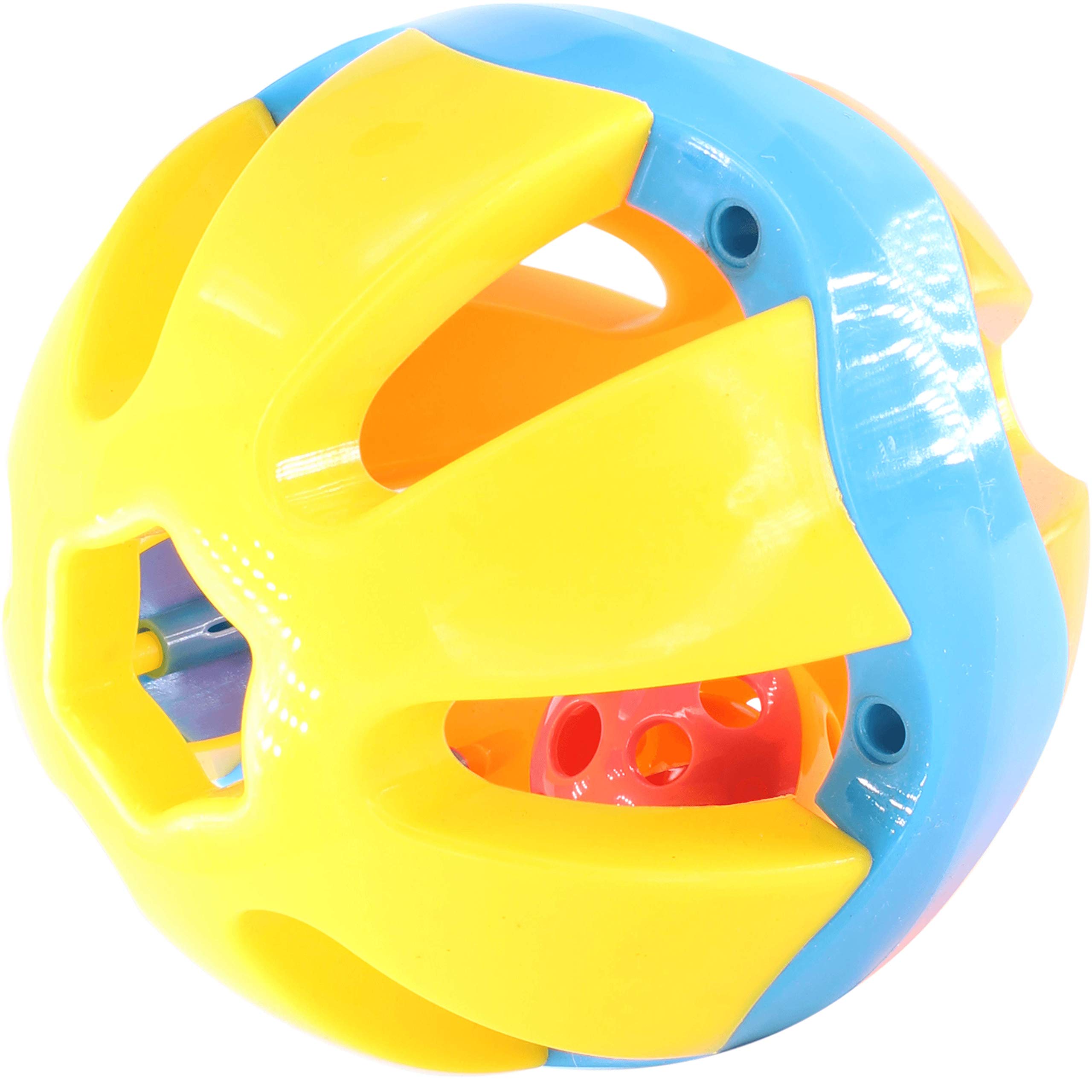 Bonka Bird Toys2008 Huge 5" Plastic Ball Parrot Foraging Foot Talon Macaws Cockatoos Cats Small Dogs DIY Infant Baby Cages Cockatoo