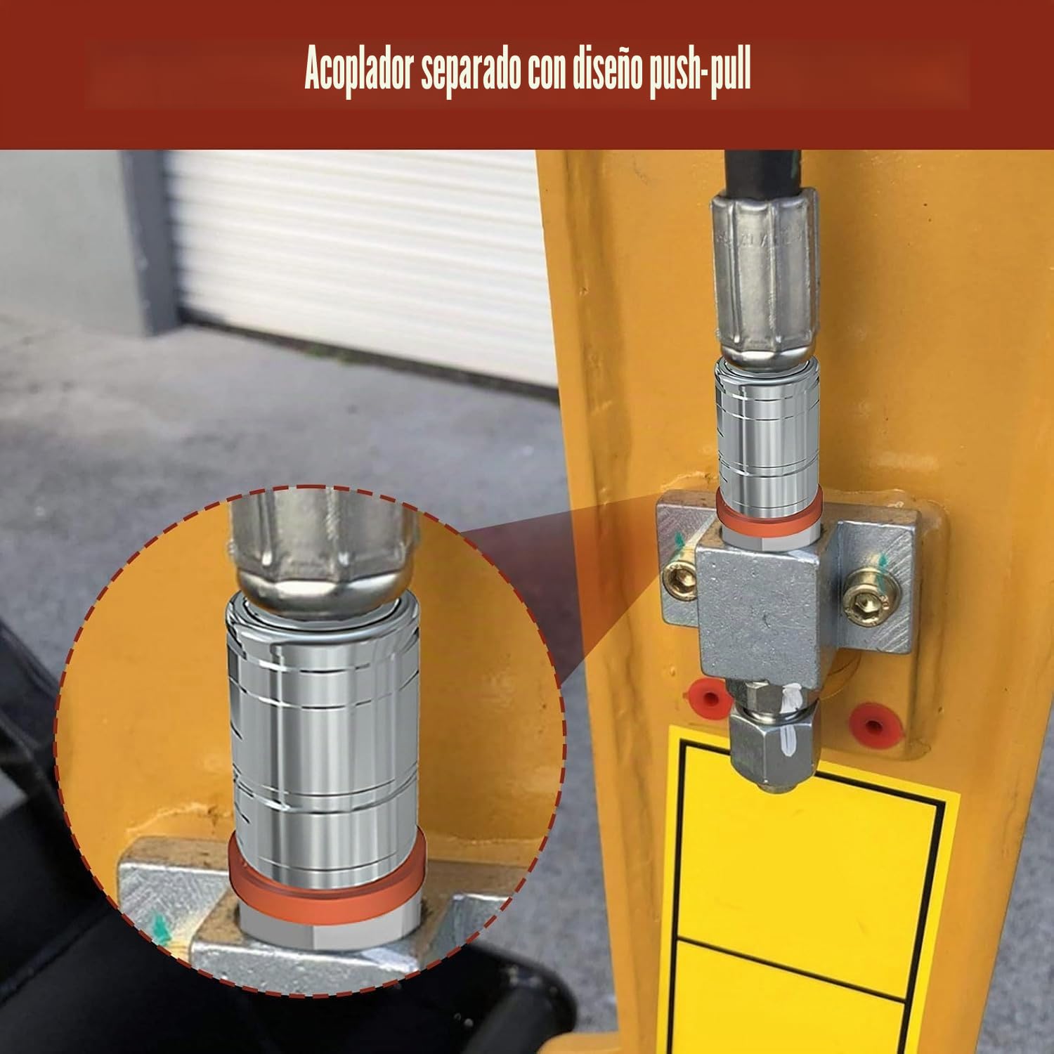 2 piezas de conexión hidráulica de 1/2 pulgadas (1,27 cm) tipo empuje de tracción de repuesto para modelos JD 5720 5820 6010 6020 6110 6200 7130 7530 accesorios de coche # AL200979 AL170665 AL166110