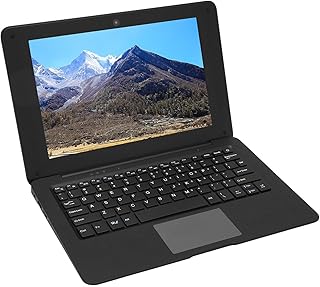 10.1inch Laptop Computer for Windows10, 64G ROM Quad Core Ultra Slim and Light Notebook, WiFi, BT, 2500mAh Battery, Output, USB 3.0, USB 2.0 for Learning Business (UK Plug 3G+64G)
