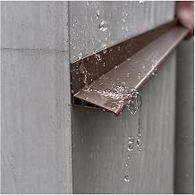 Exterior Wall Drip Edge Trim, Aluminum Rainwater Deflector Bar 50mm