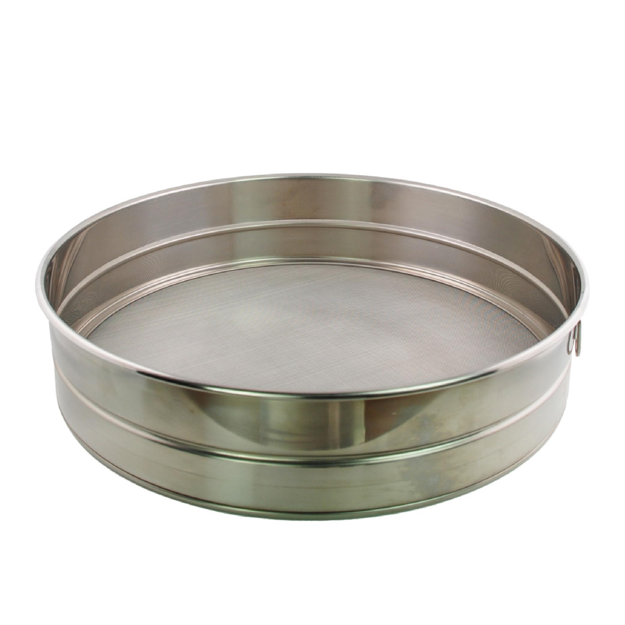Buckingham Premium 20 Mesh Drum Sieve | Stainless Steel Fine Mesh Strainer- Flour Sifter, Small Sieve for Cooking, Baking, Spices and Fine Ingredients 30 cm