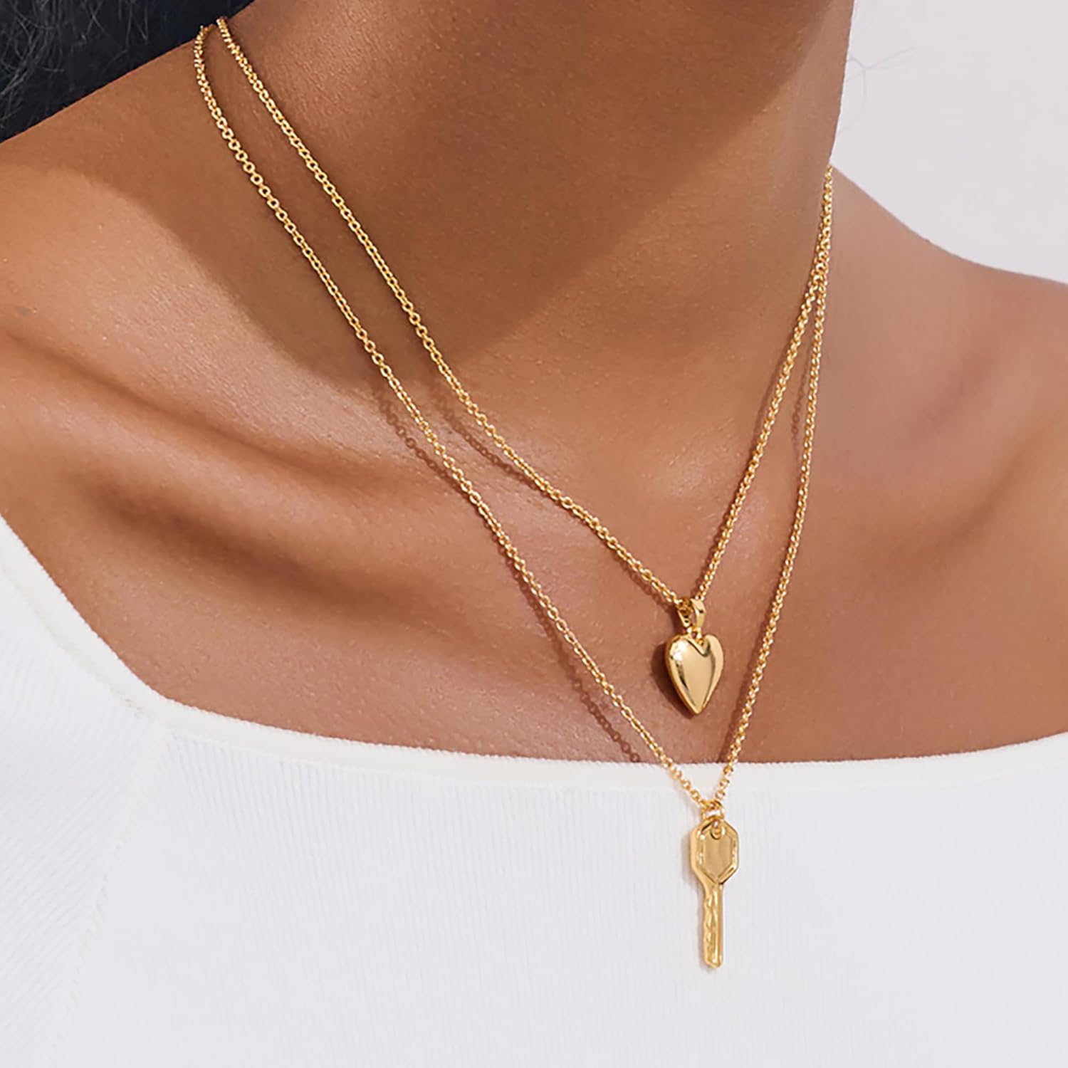Gold Silver Key Necklace for Women Dainty Key Necklaces Fashion Summer Jewelry - Image 2
