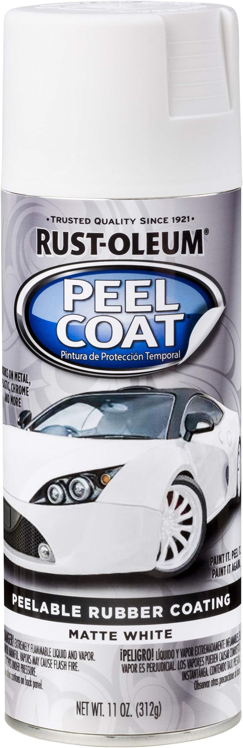 Rust-OleumRust-Oleum Peel Coat Coat Matte White 11 oz 318347