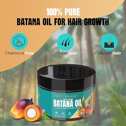 Miniatura 2 de Aceite de batana aprobado por el Dr. Sebi para el crecimiento del cabello, Vitamino Batana Aceite para el cabello orgánico de Honduras sin refinar