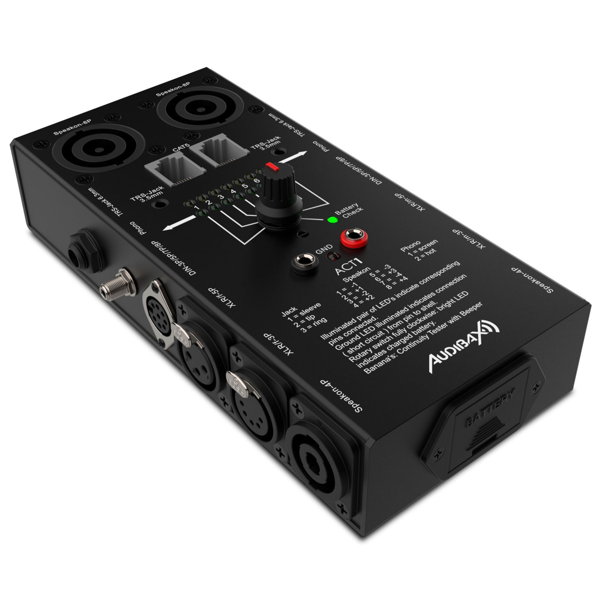 Audibax ACT1 Probador de Cables Multiconexión