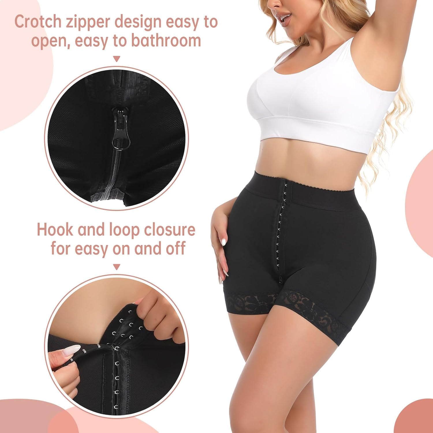Butt Lifting Shapewear for Women Tummy Control Faja Shorts Hip Enhancer Shapewear Shorts Thigh Slimmer BL-SW08 - Image 2