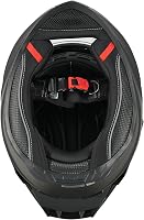 MY Motoros Bukósisak Teljes Arcvédelem Napellenző ECE 22.06 Férfi Női - M(57-58CM), matte black 8