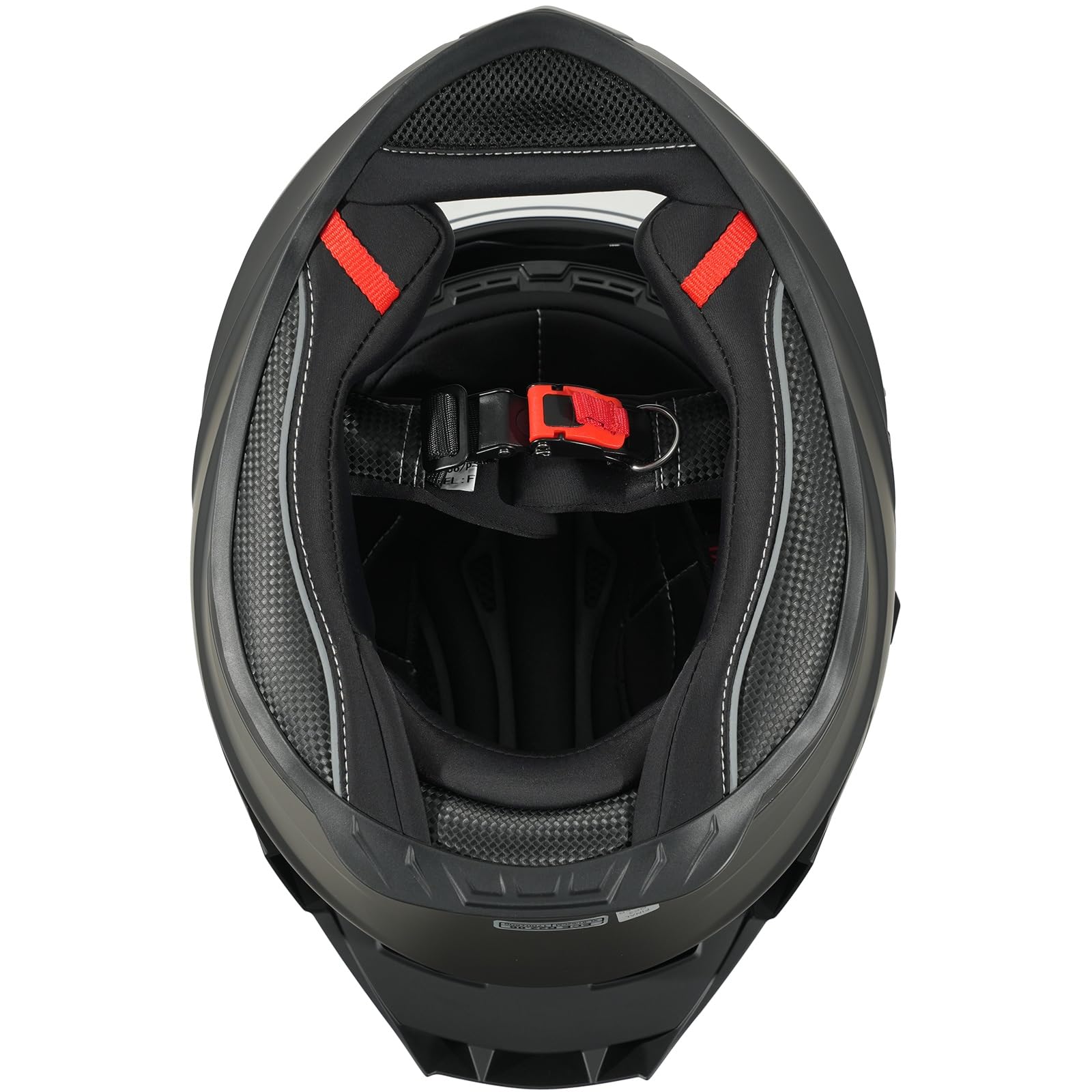 MY Motorrad Integralhelm Vollvisierhelm Mopedhelm mit Sonnenblende für Damen Herren,ECE 22.06 Genehmigung,Modell MY-936