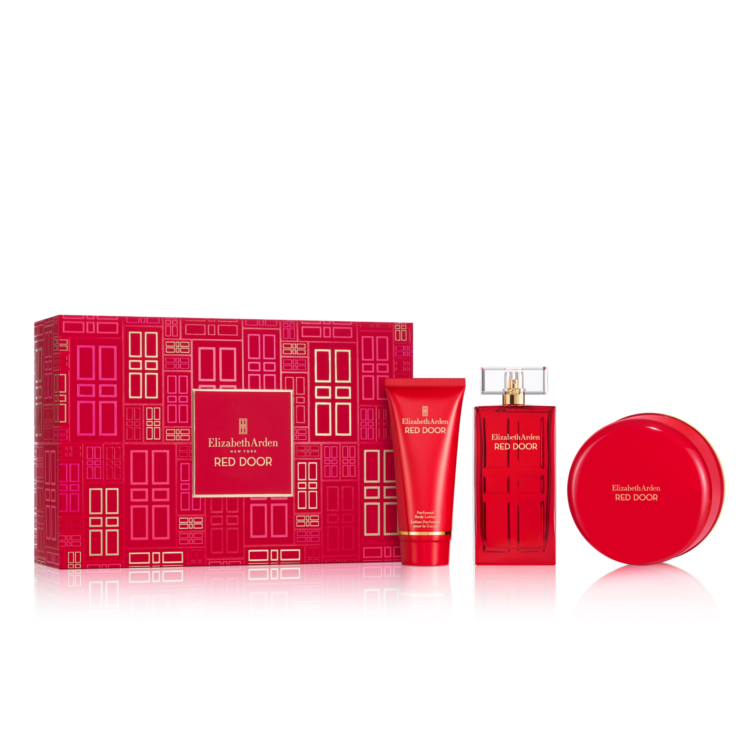 RED DOOR Eau de Toilette 100ml 3-piece Gift Set, floral woody perfume, luxury fragrance gifting for women