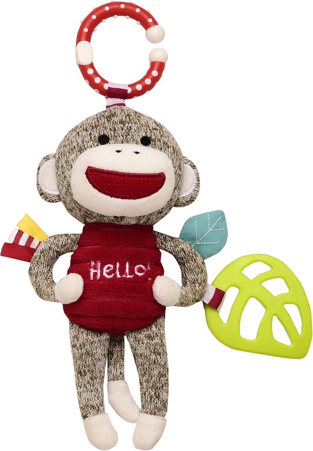 Baby Starters Magic Years Easter Egg Rattle Toy with Pull and Jiggle Vibration Feature and Travel Hook, Multicolored Chick, My First Easter, 10 inch