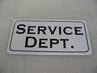 Service Department 6x12 Metal Sign