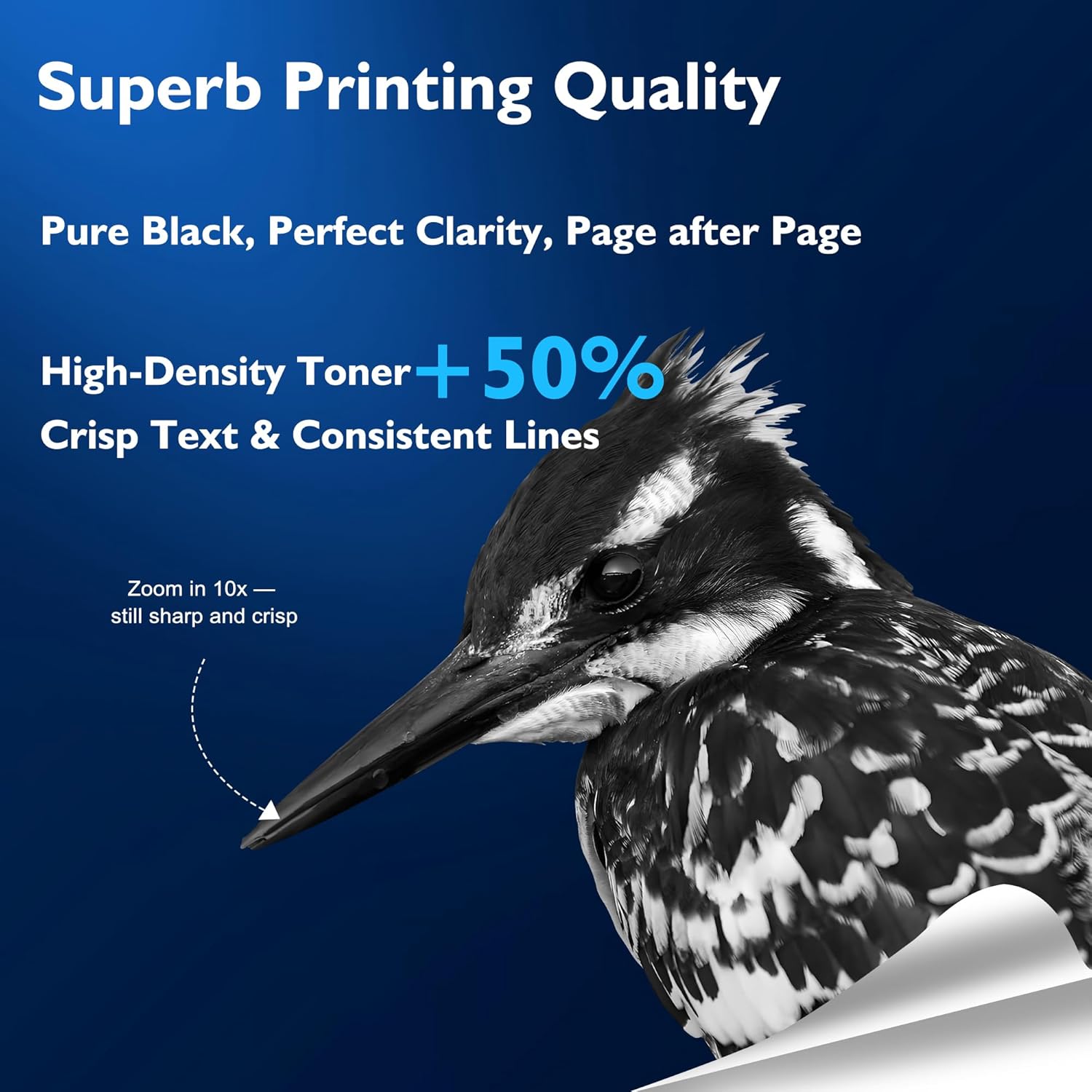 151X W1510X Black Toner Cartridge 1-Pack Replacement for HP 151A W1510A 151X W1510X Toner Cartridge Compatible with HP LaserJet Pro 4003d 4003dn 4003dw 4003w 4103dw 4103fdn 4103fdw Printer Ink