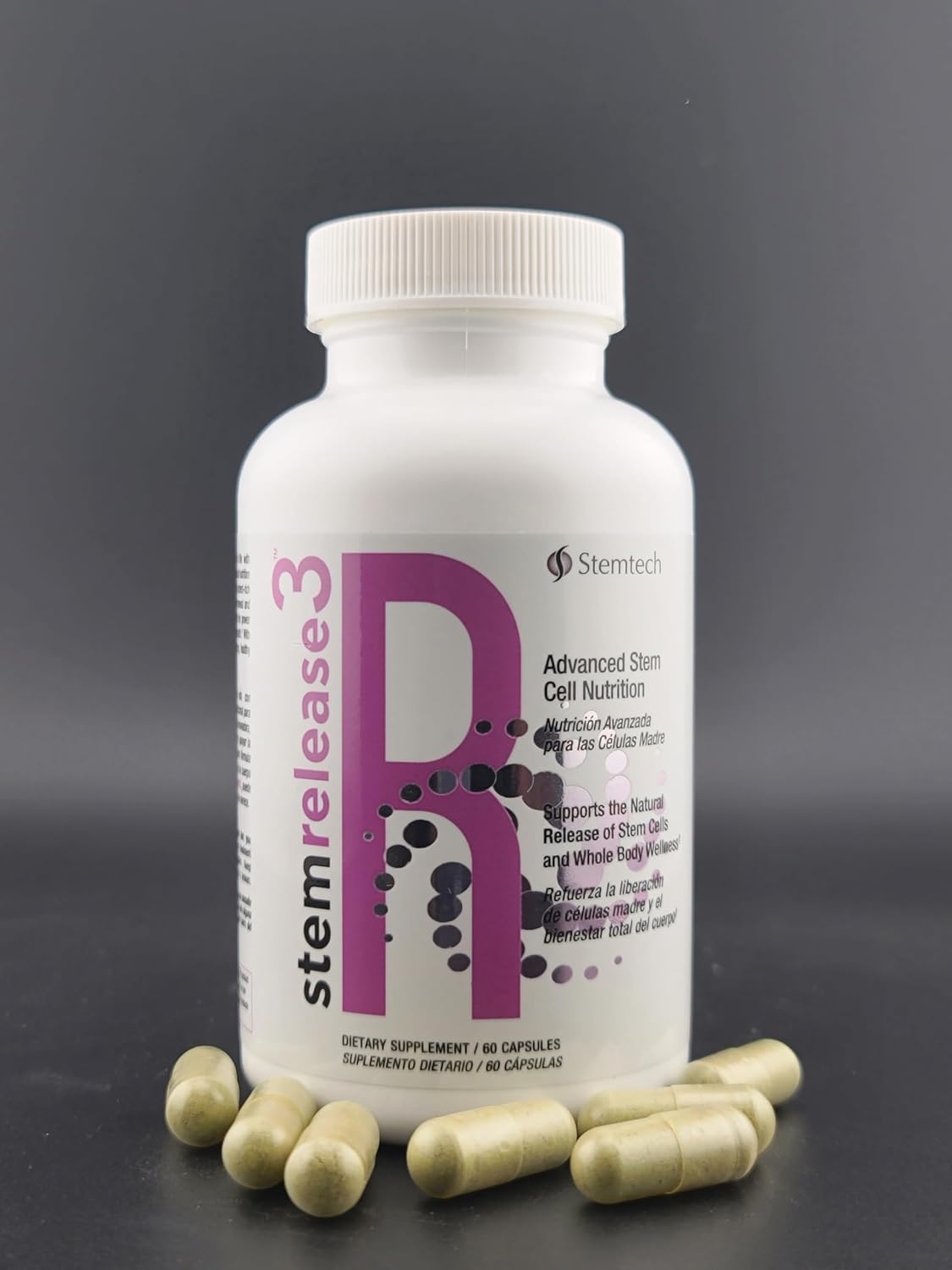 Stemrelease3™ Cutting-Edge Stem Cell Nutrition for Natural Renewal and Youthful Vitality, Exclusive Blend for Enhanced Telomere Health 60 Capsules - Image 2