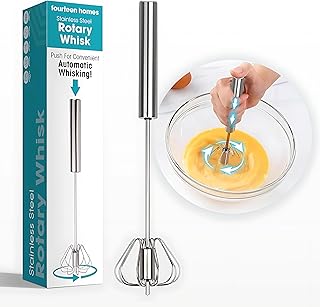 30+ Healthy Egg Muffin Recipes for a Quick Protein Fix 130 Fourteen Homes Stainless Steel Egg Whisk - Hand Push Rotary Blender & Ve...