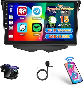 [DSP & EQ] 2+64G 9 inch Car Radio for Hyundai Veloster 2011-2017