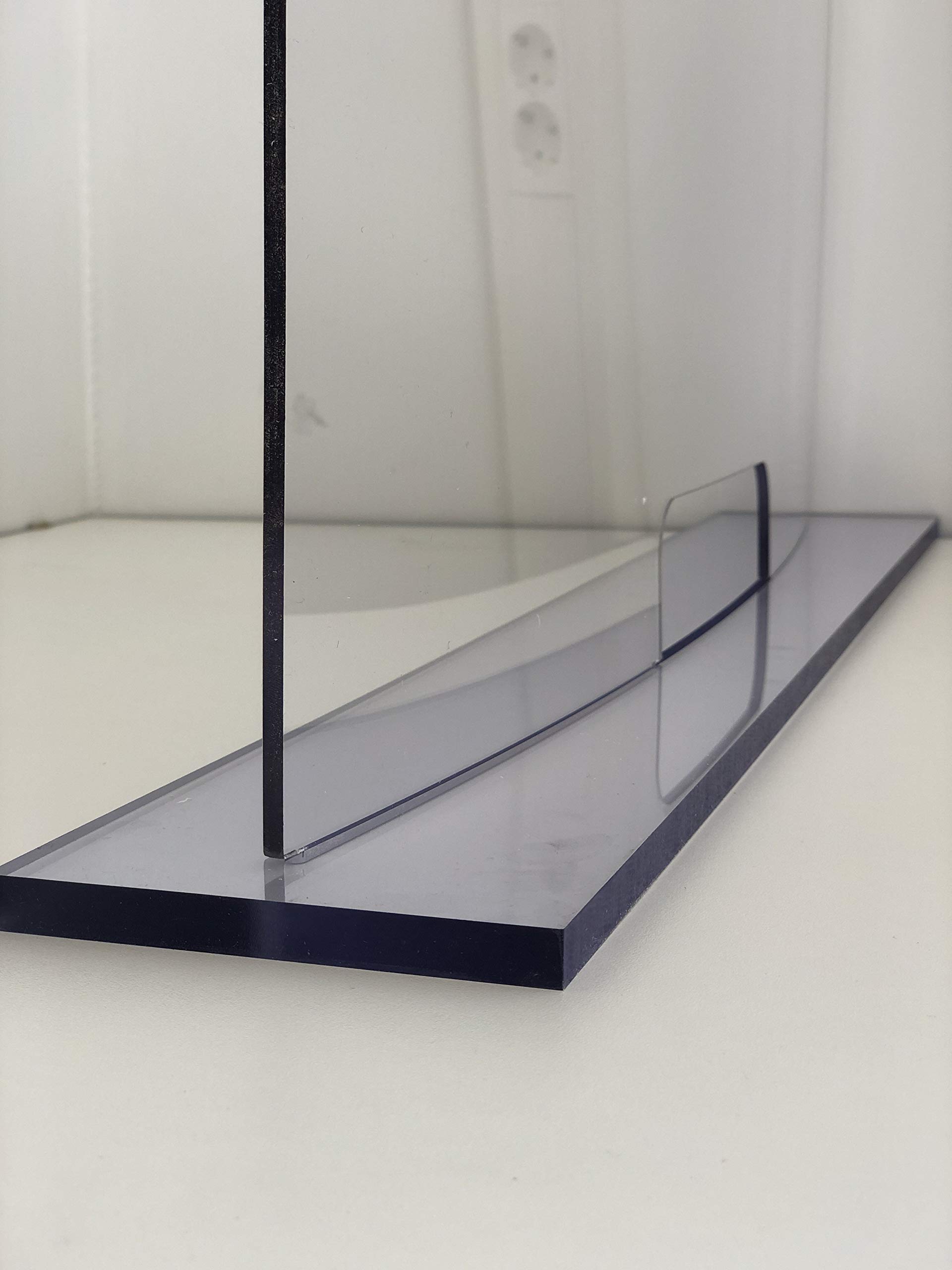 Solarplexius Hygiaphone cloison plexiglass premium ultra transparent séparateur bureau comptoir amovible protection contre microbes bactéries polycarbonate passe document 150X60 cm