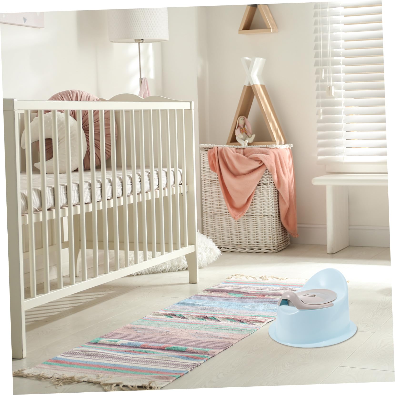 TOYANDONA Orinal Portátil Infantil Multifuncional Ligero Asiento De Inodoro Para Niño y Niña Diseño Resistente Para Viaje y Uso Diario Color Azul