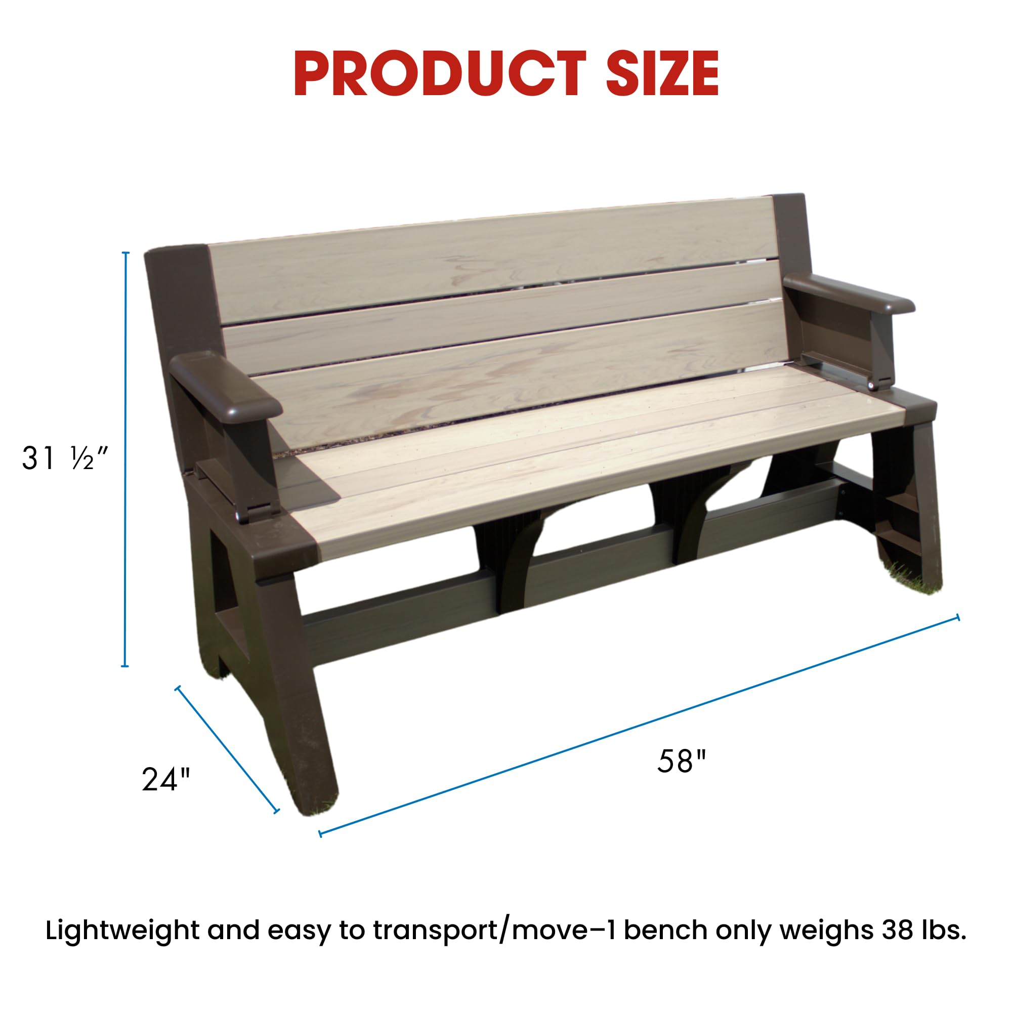 Amazon.com : Convert-a-Bench Gen 1 2-in-1 Outdoor