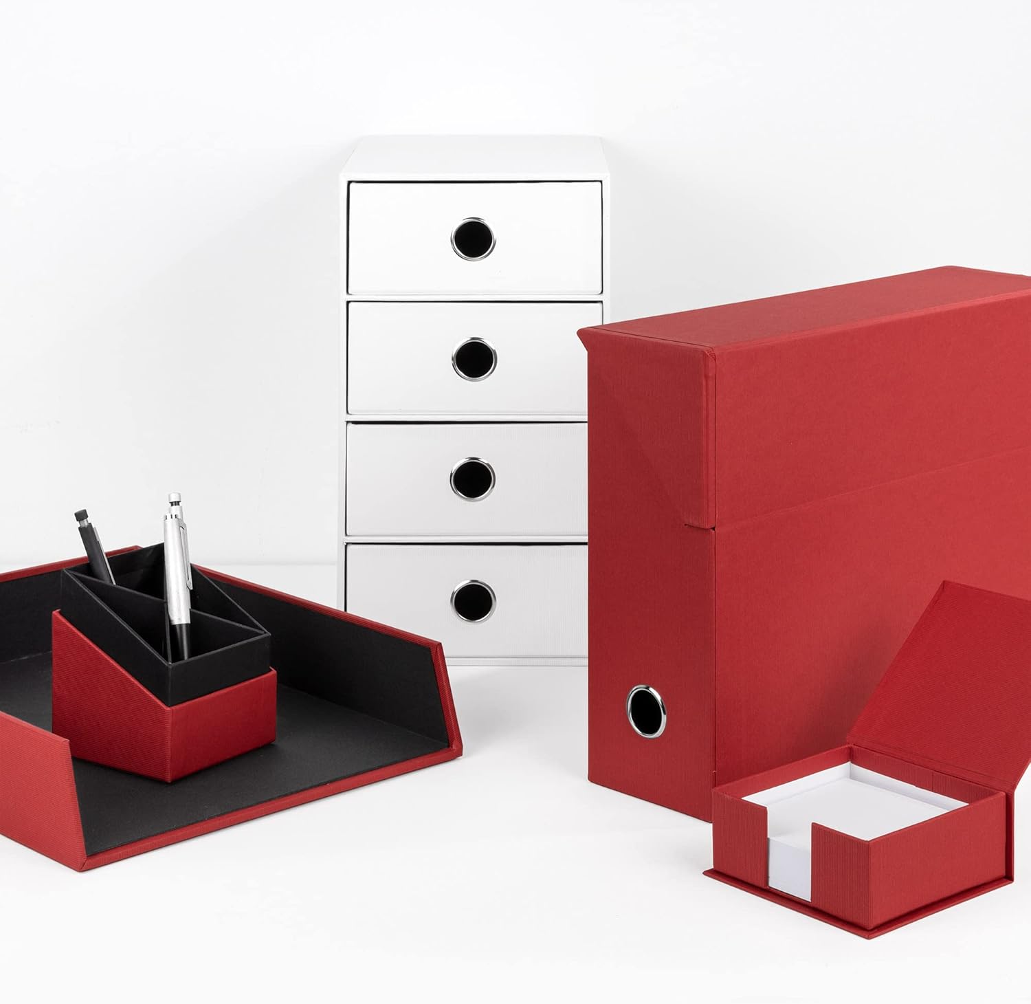 Rössler Papier S.O.H.O. 1319452363 95 x 335 x 255 mm Archive Box - Red