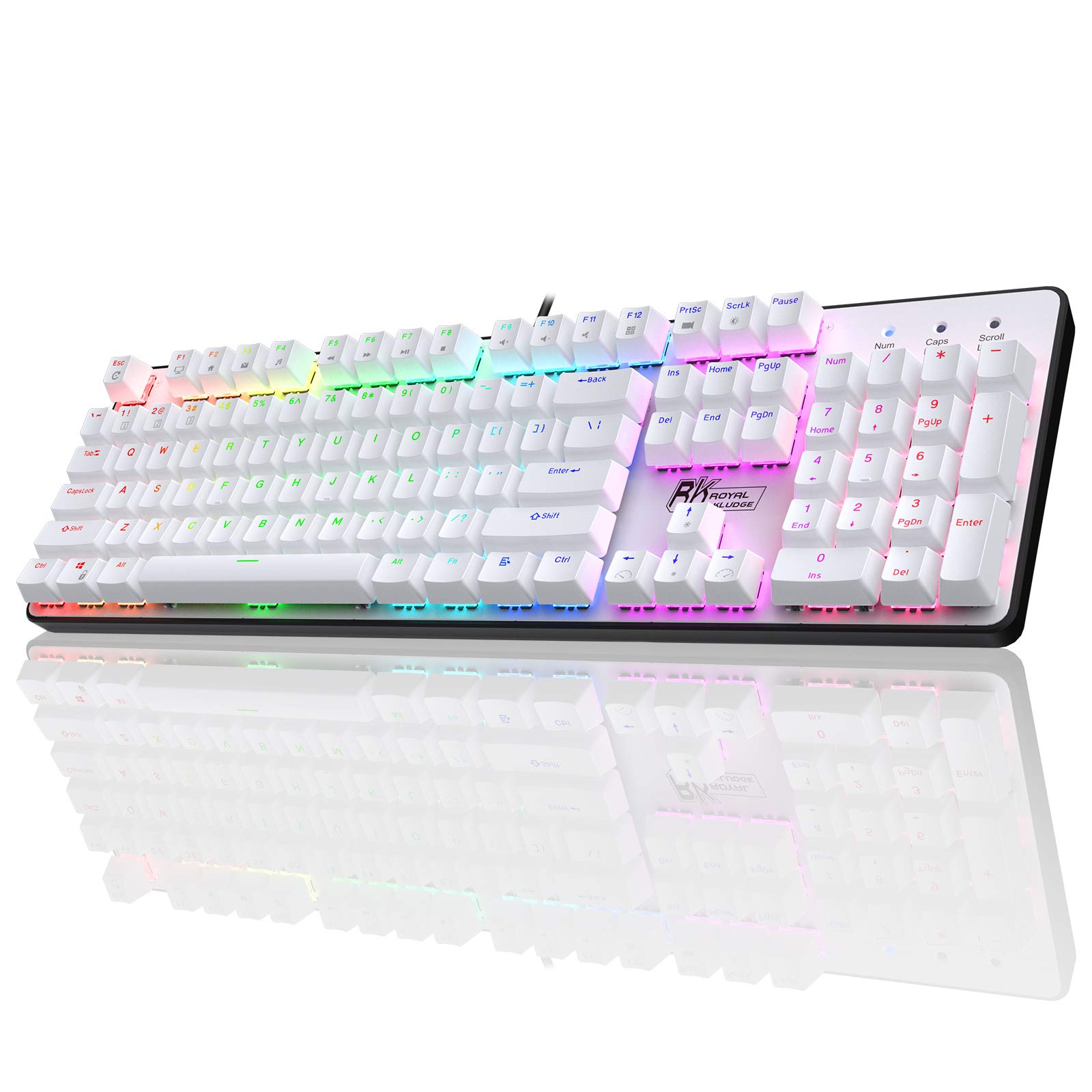 Buy RK ROYAL KLUDGE RK920 100 Wired Mechanical Keyboard, Full Size 104