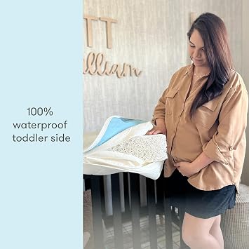 Newton Baby Waterproof Crib Mattress and Toddler Bed - Ultra-Breathable Proven to Reduce Suffocation Risk, Washable Core & Cover, All-Stages, Infant to Toddler, Deluxe 5.5 Thick - Grey