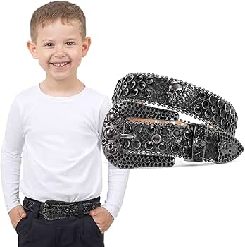 Amazon.com: SUOSDEY Kids Rhinestone Belt Skull Stylish